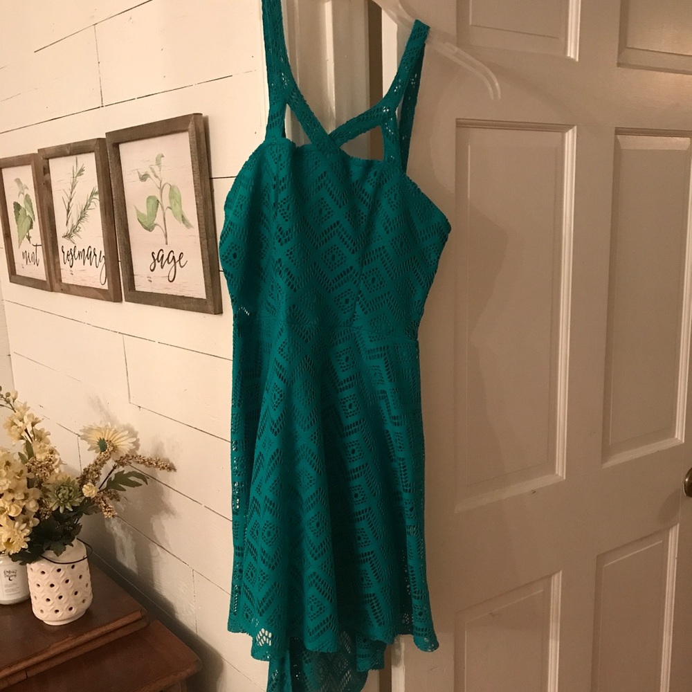 Teal dress